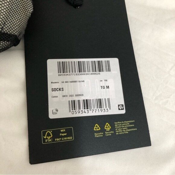 NEW Moncler Genius x Fragment Socks in Multi (White + Purple) Snow Ski mid calf - Picture 2 of 7